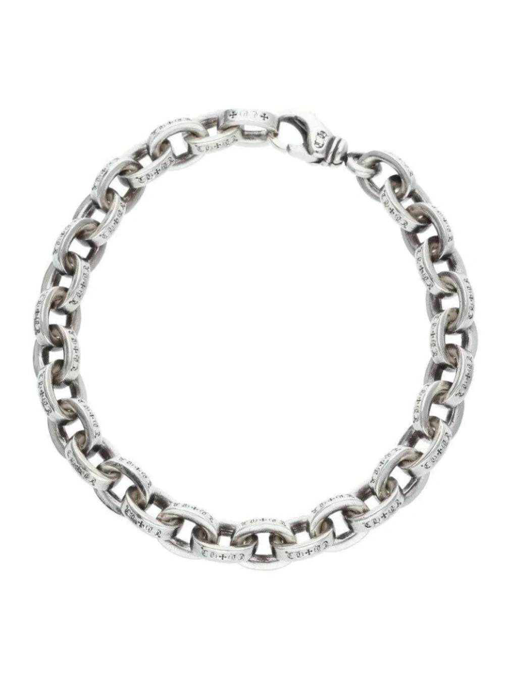 Chrome Hearts Large Paper Chn Chain Silver Bracelet